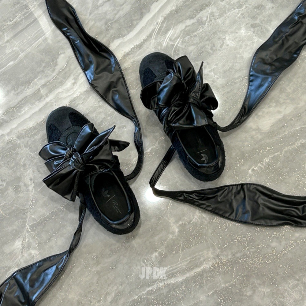 Caroline Hu × adidas アディダス SL 72 OG ブラックレディーススニーカー コラボレーション JH7342 - 画像 (2)