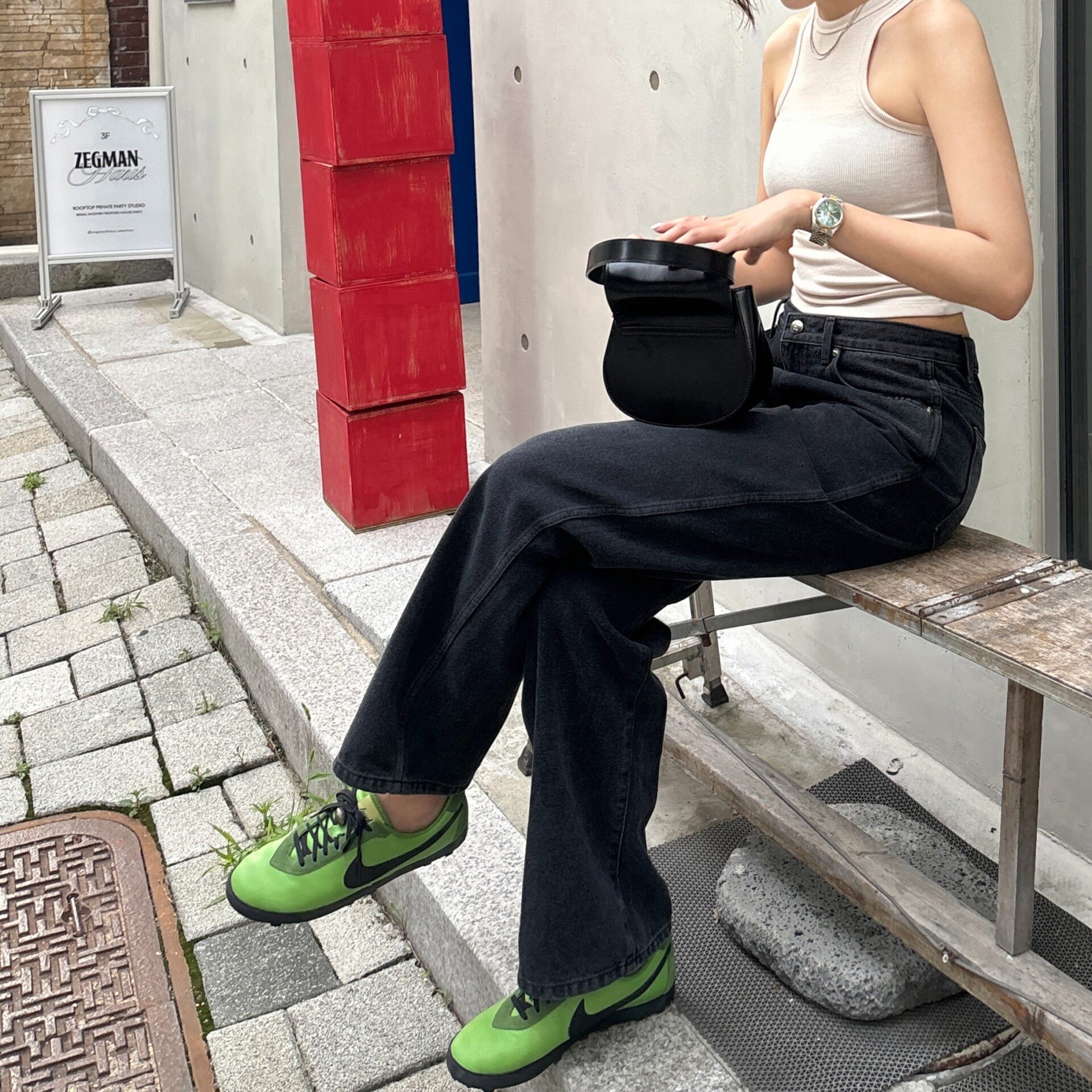 日本未入荷 ナイキ × ボーディ アストログラバー SP クロロフィル ブラック Nike x Bode Astrograbber SP Chlorophyll Black FJ9821-300 - 画像 (2)