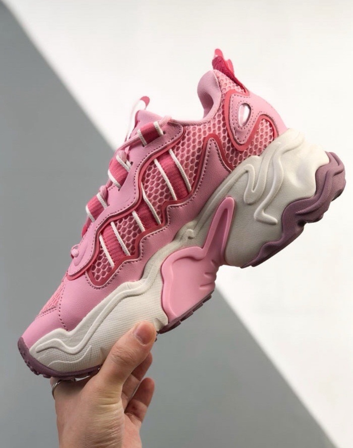 日本未入荷 adidas Originals OZTHEMIS Fabric Pink アディダス オリジナルス オズテミス ファブリック ピンク IH0839 - 画像 (6)