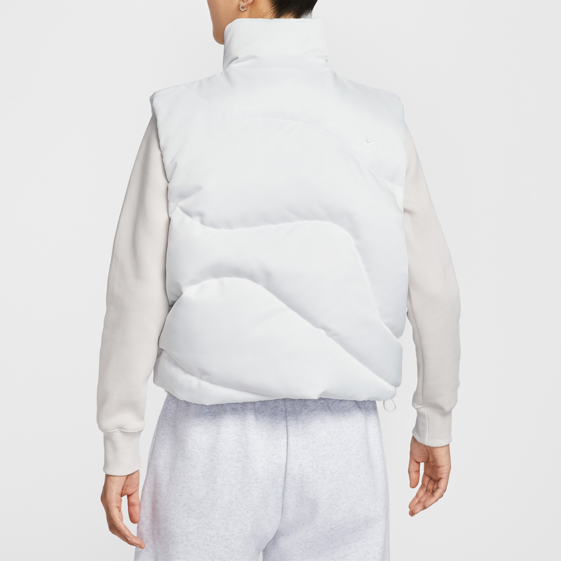 日本未入荷 nike ナイキ スポーツウェア スウッシュ オーバーサイズ ダウンベスト サミットホワイト IH8008-121 - 画像 (3)